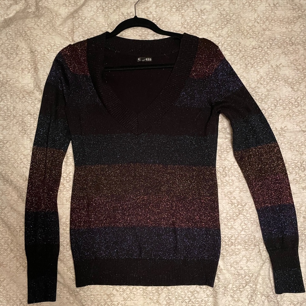 Express Glitter Sweater Size M